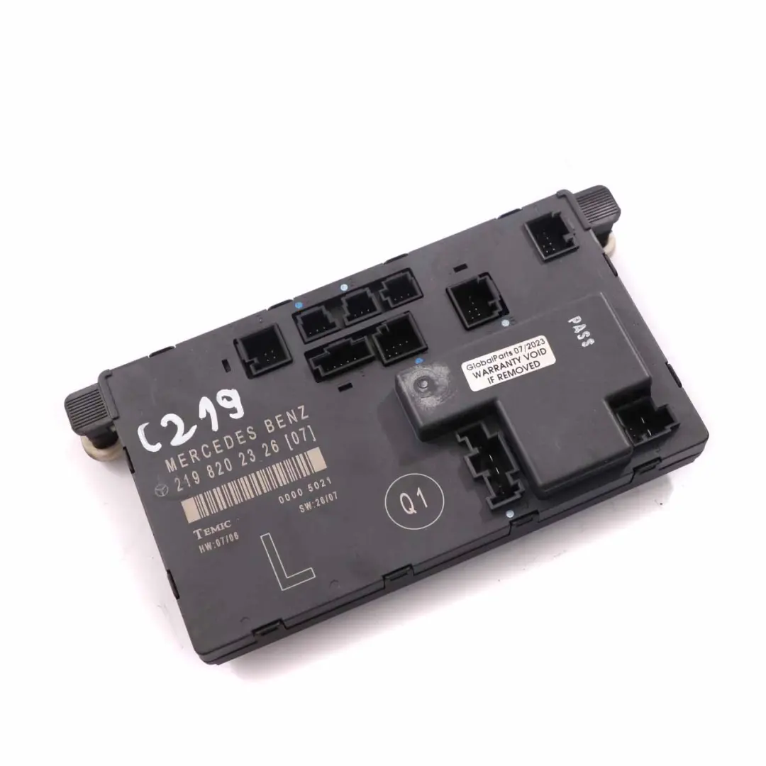 Mercedes CLS W219 Tür modul vorne links Steuergerät Modul - SKU A2198202326 - Teilenummer A2198202326
