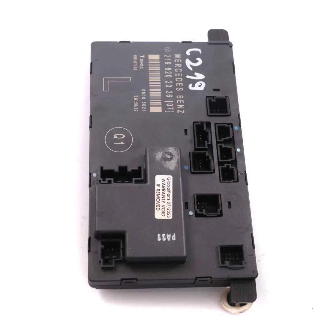 W219 Door Module Front Left N/S Control Unit Module to Mercedes CLS with Part number A2198202326 Mercedes CLS W219 Door Module Front Left N/S Control Unit Module - SKU A2198202326 - Part number A2198202326