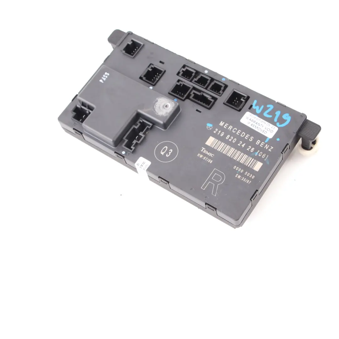 W219 Türmodul vorne rechts Steuergerät für Mercedes CLS mit Teilenummer A2198202426 Mercedes CLS W219 Türmodul vorne rechts Steuergerät - SKU A2198202426 - Teilenummer A2198202426