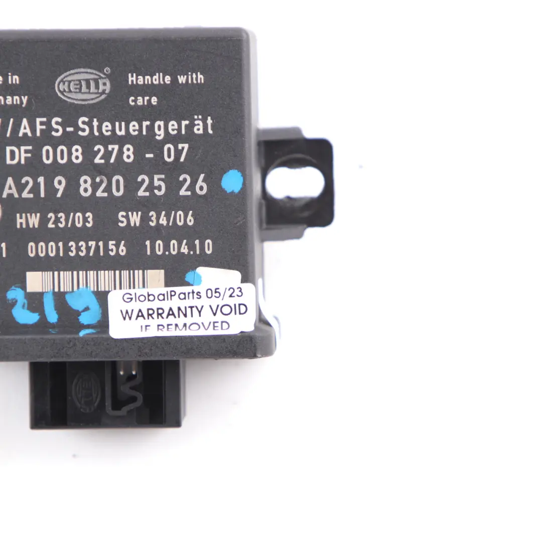  Light Module Mercedes W209 W219 W164 Headlight Headlamp Control Unit - SKU A2198202526 - Part number A2198202526