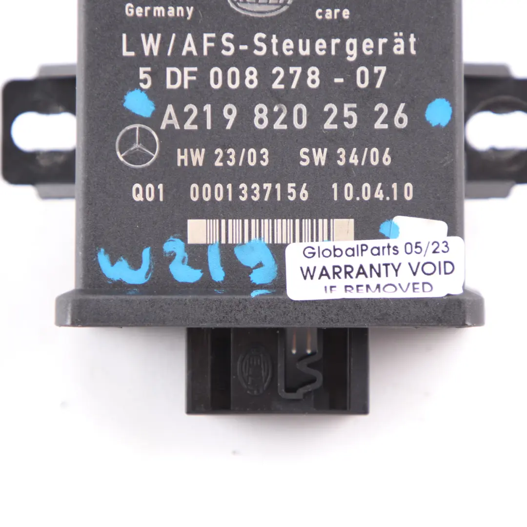  Light Module Mercedes W209 W219 W164 Headlight Headlamp Control Unit - SKU A2198202526 - Part number A2198202526
