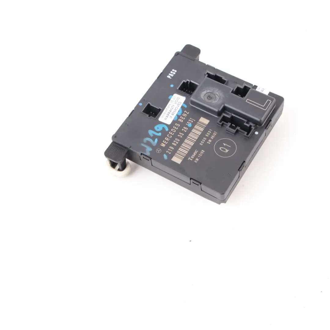 W219 Door Module Rear Left N/S Control Unit to Mercedes CLS with Part number A2198203526 Mercedes CLS W219 Door Module Rear Left N/S Control Unit - SKU A2198203526 - Part number A2198203526