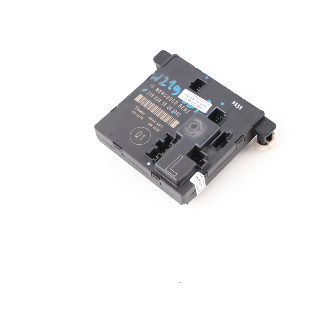 W219 Türmodul hinten links Steuergerät für Mercedes CLS mit Teilenummer A2198203526 Mercedes CLS W219 Türmodul hinten links Steuergerät - SKU A2198203526 - Teilenummer A2198203526