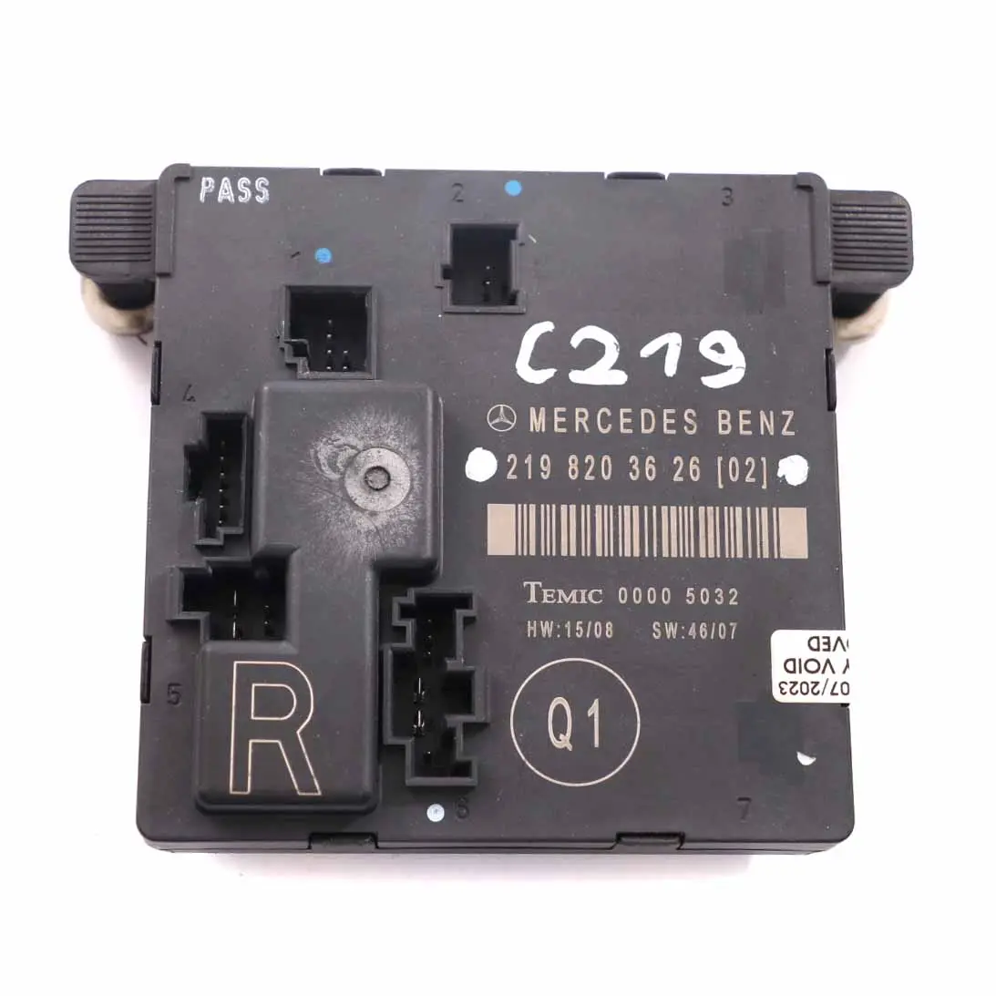 Mercedes CLS W219 Door Module Rear Right O/S Control Unit A2198203626