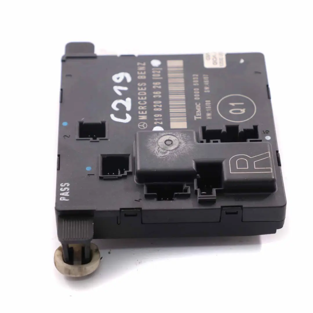 W219 Módulo Puerta Trasera Derecha Unidad de Control para Mercedes CLS con número de pieza A2198203626 Mercedes CLS W219 Módulo Puerta Trasera Derecha Unidad de Control - SKU A2198203626 - Número de pieza A2198203626