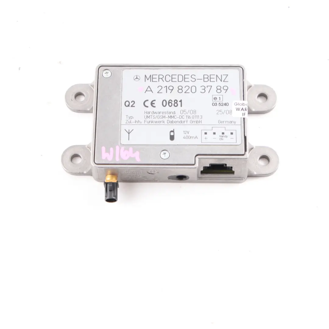  Antenna Amplifier Mercedes W204 W212 W219 Phone Aerial Module Unit - SKU A2198203789 - Part number A2198203789