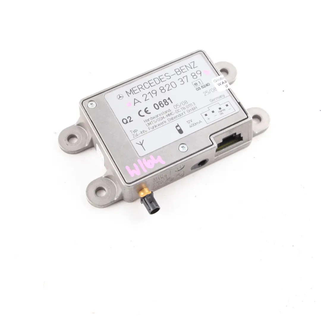  Antennenverstärker Mercedes W204 W212 W219 Telefonante Modul Einheit - SKU A2198203789 - Teilenummer A2198203789