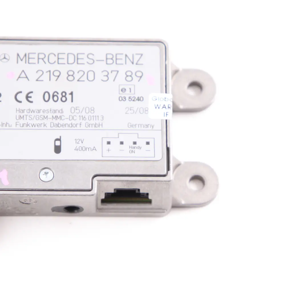 Antenne Amplificateur Mercedes W204 W212 W219 Phone Aerial Modu Unit pour à propos du numéro de pièce A2198203789 Antenne Amplificateur Mercedes W204 W212 W219 Phone Aerial Modu Unit - SKU A2198203789 - Numéro de pièce A2198203789