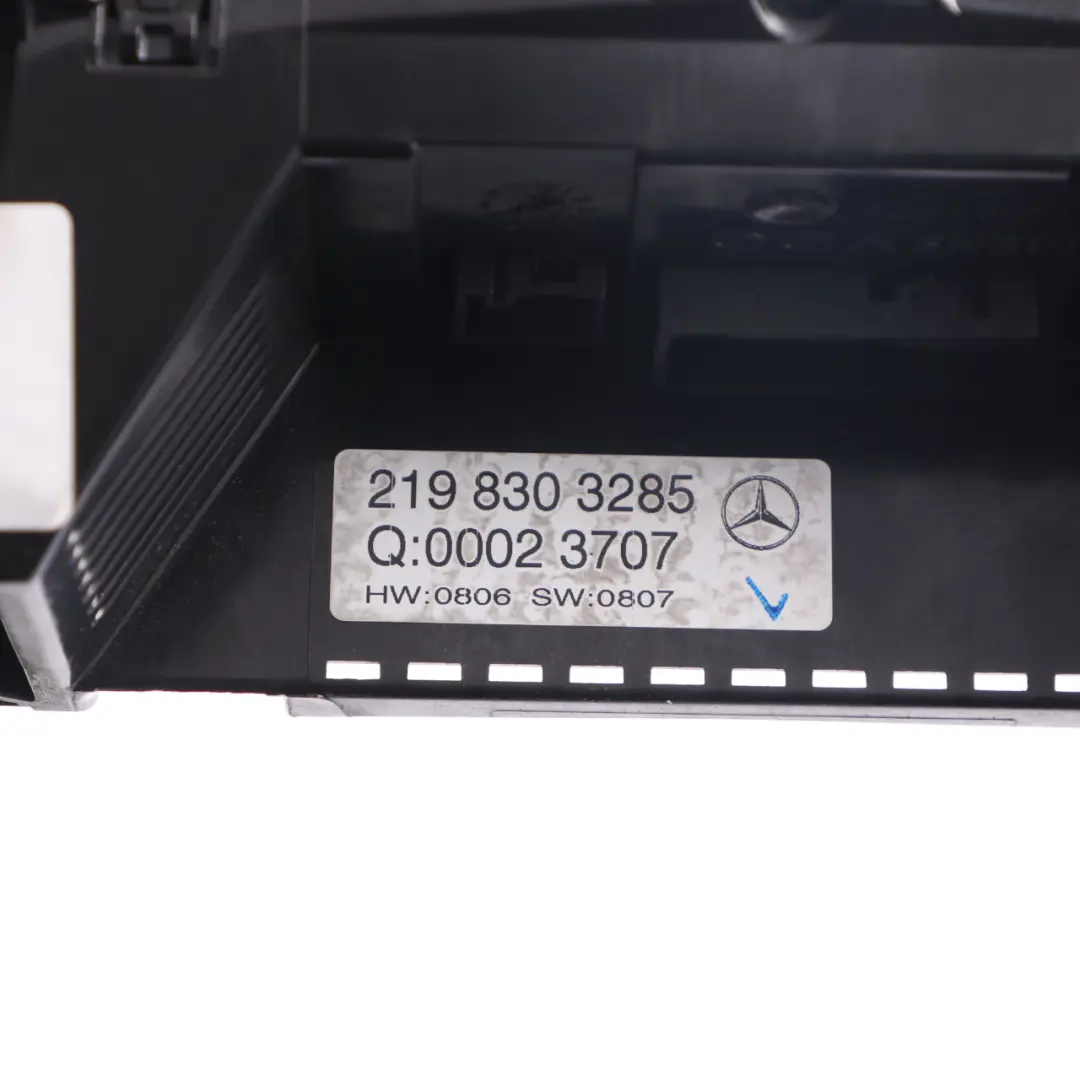 Mercedes C219 Air Conditioning Heater Blower Control Panel - SKU A2198303285 - Part number A2198303285