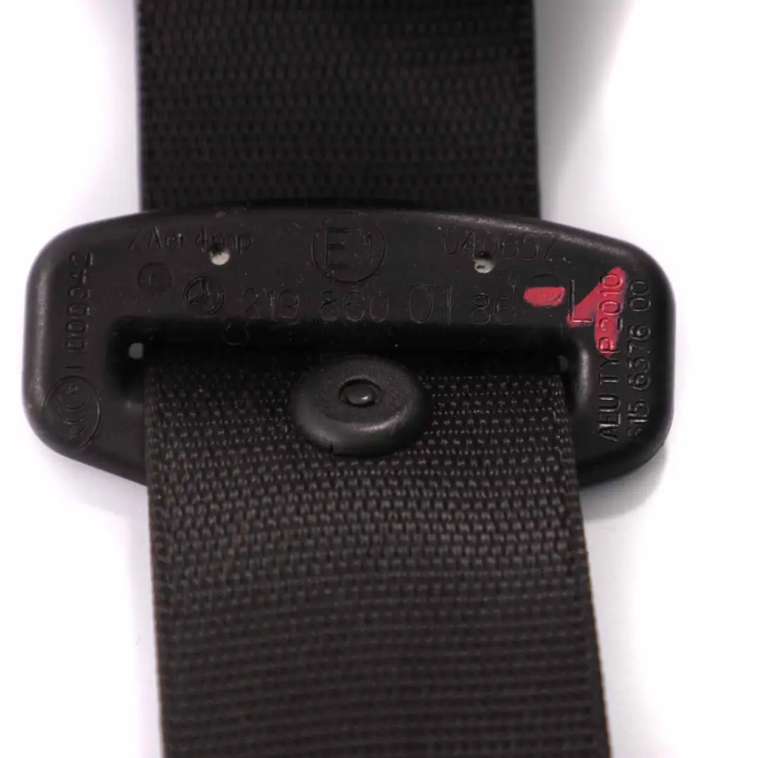 Mercedes W219 Ceinture de sécurité avant gauche Noir - SKU A2198600186-1 - Numéro de pièce A2198600186