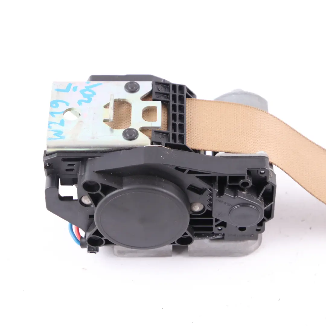 Mercedes W219 Seat Belt Safety Belt Front Left N/S Seatbelt Beige - SKU A2198600186 - Part number A2198600186