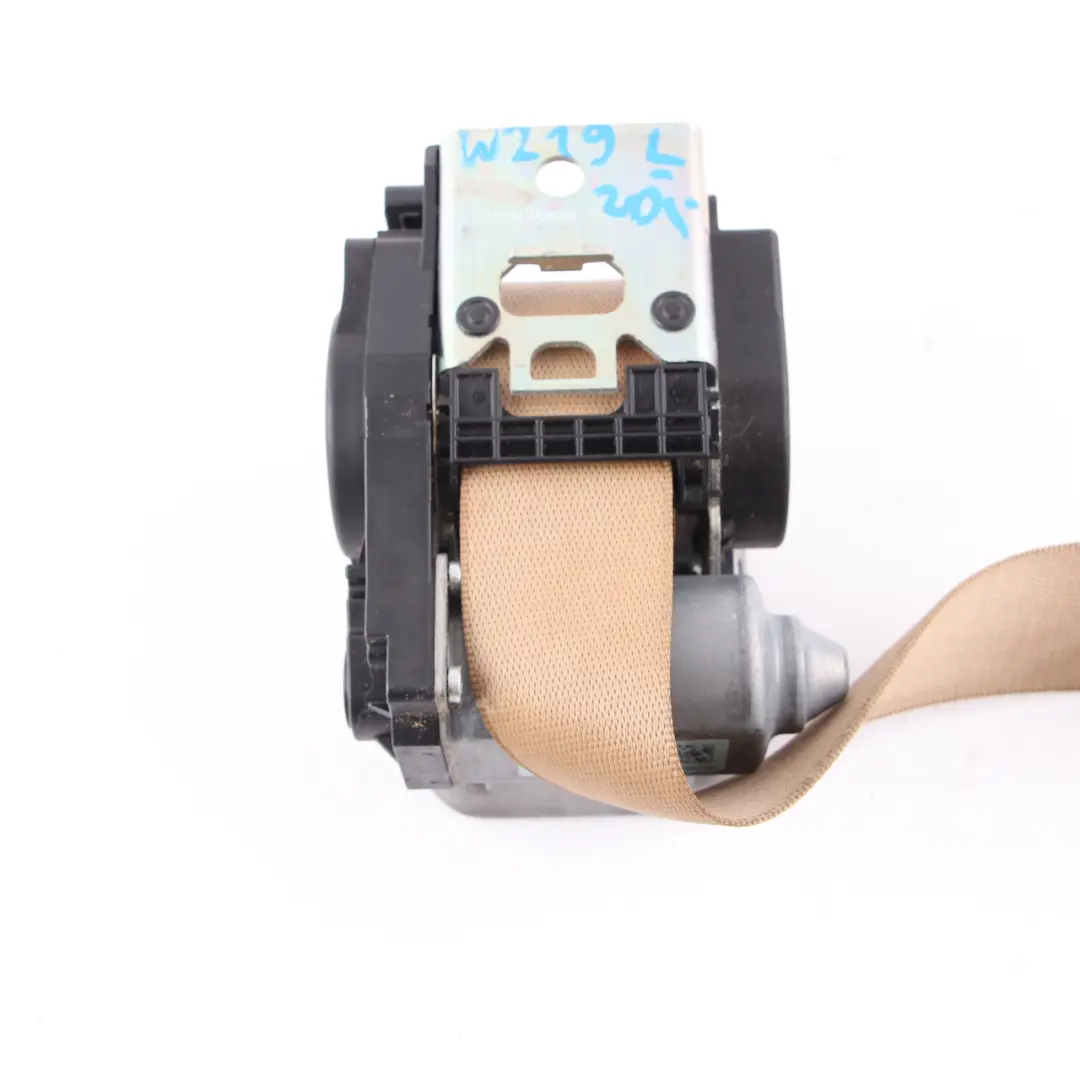 W219 Seat Belt Safety Belt Front Left N/S Seatbelt Beige to Mercedes with Part number A2198600186 Mercedes W219 Seat Belt Safety Belt Front Left N/S Seatbelt Beige - SKU A2198600186 - Part number A2198600186