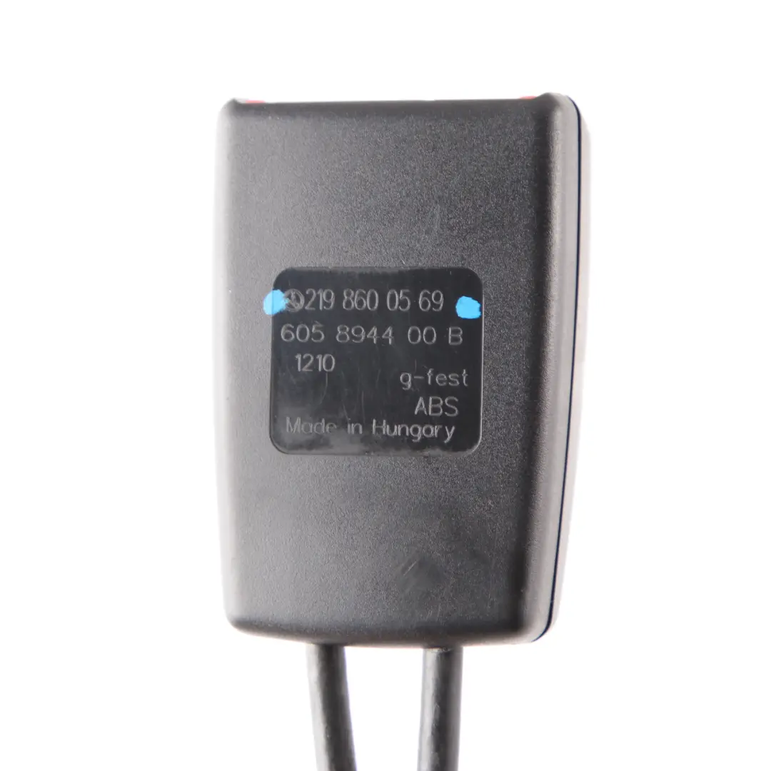 W219 Seat Buckle Tensioner Belt Rear Left to Mercedes CLS with Part number A2198600569 Mercedes CLS W219 Seat Buckle Tensioner Belt Rear Left - SKU A2198600569 - Part number A2198600569