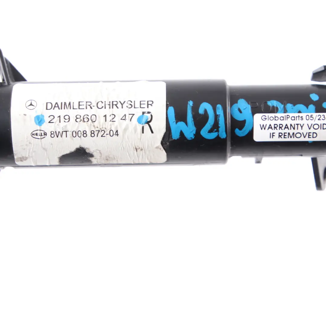 W219 Headlamp Washer Jet Headlight Spray Nozzle Right O/S to Mercedes with Part number A2198601247 Mercedes W219 Headlamp Washer Jet Headlight Spray Nozzle Right O/S - SKU A2198601247 - Part number A2198601247