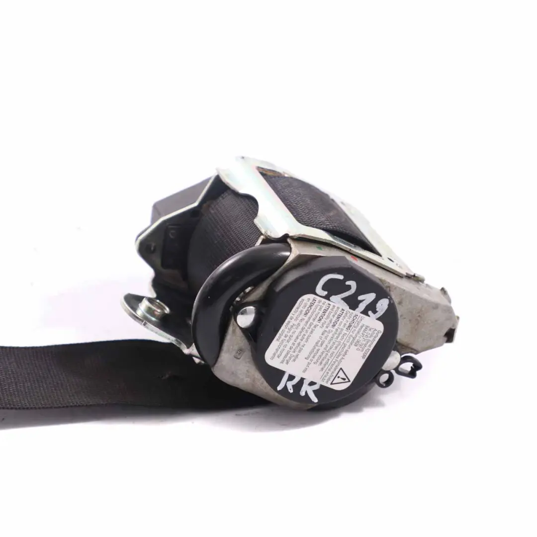 Mercedes CLS W219 Seat Belt Rear Right O/S Safety Belt Black - SKU A2198602085 - Part number A2198602085