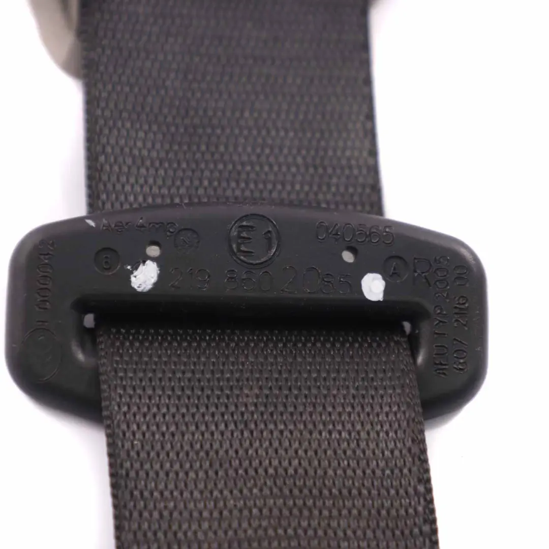 Mercedes CLS W219 Seat Belt Rear Right O/S Safety Belt Black - SKU A2198602085 - Part number A2198602085