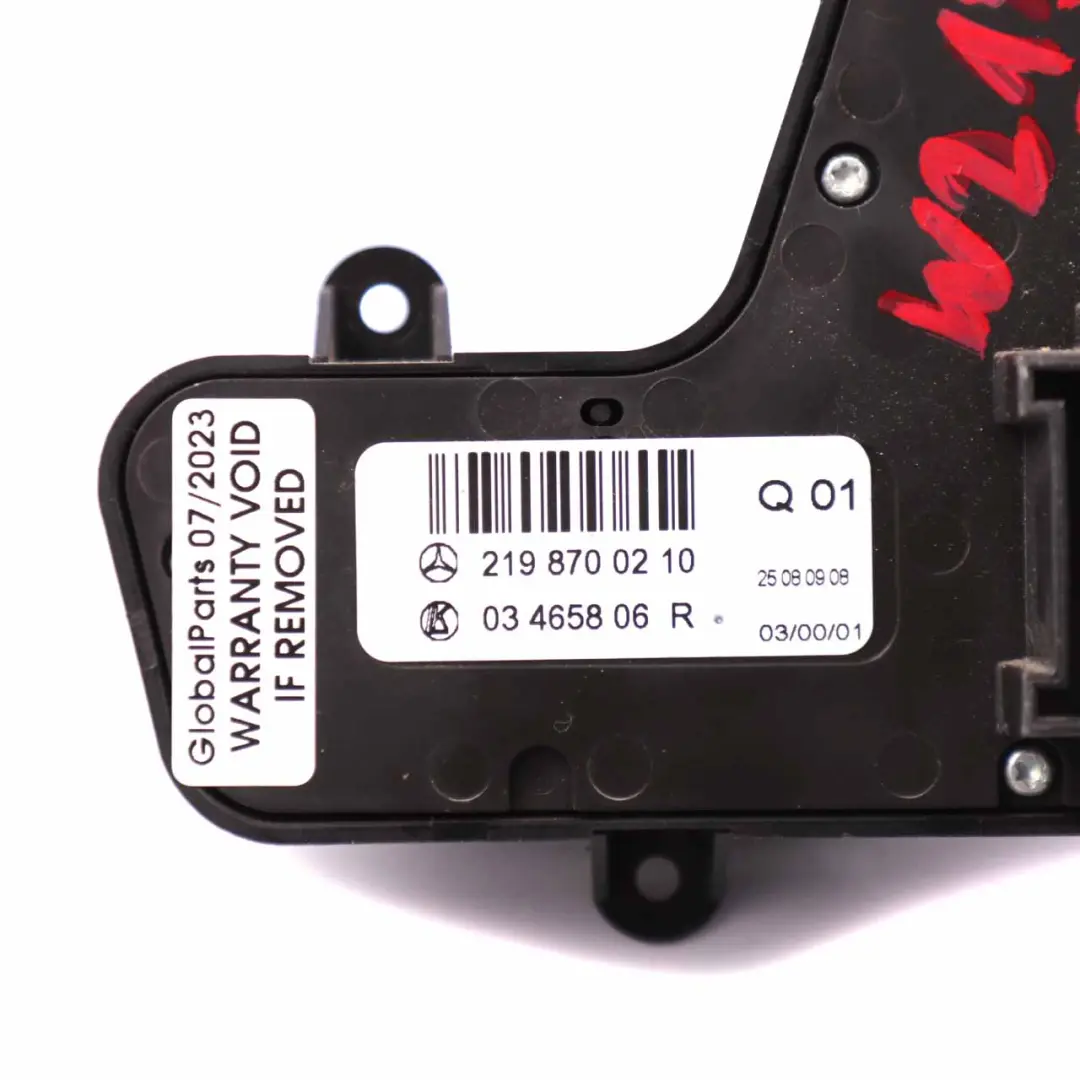 Mercedes CLS C219 Vorder sitz schalter rechts Panel verstellung - SKU A2198700210 - Teilenummer A2198700210