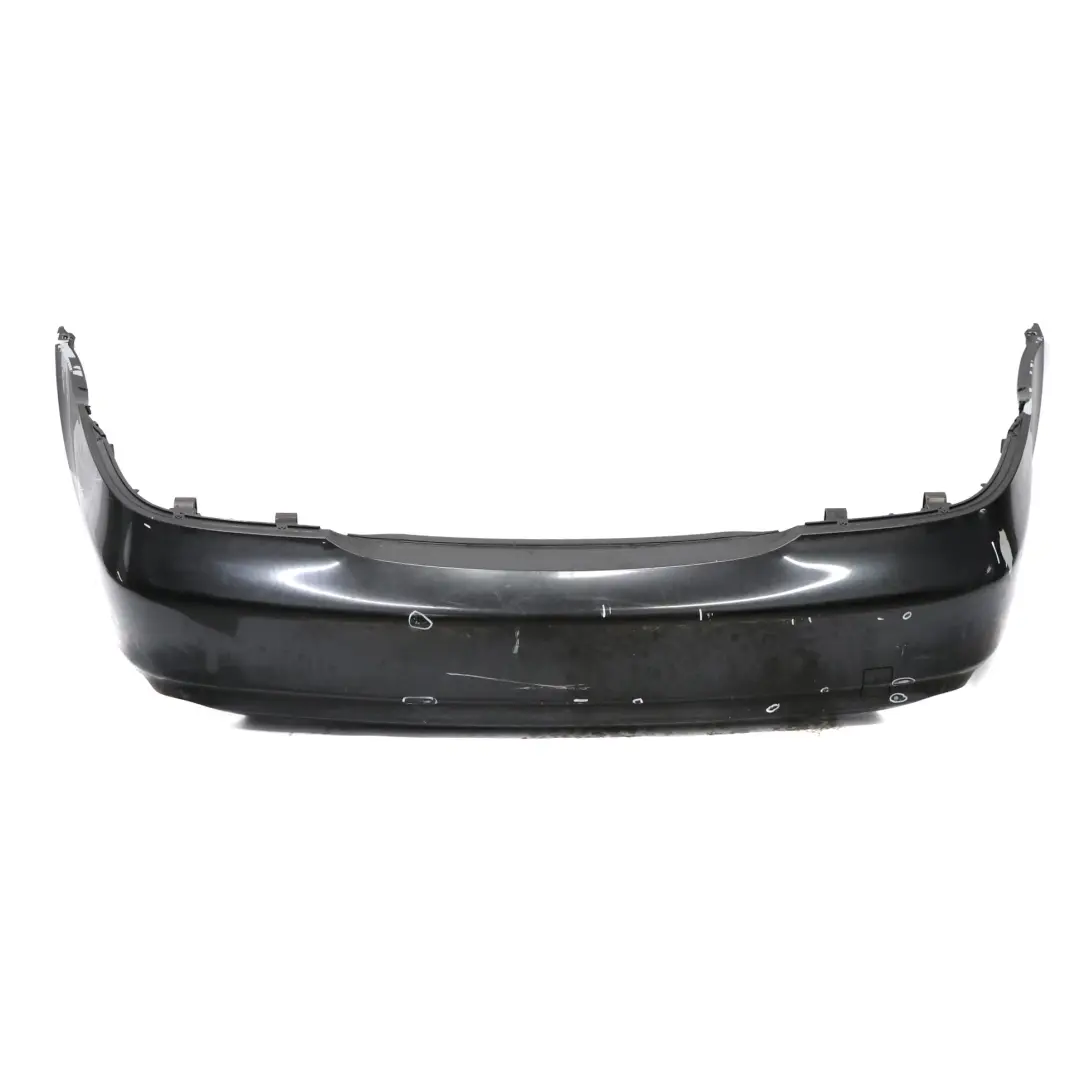 W219 Rear Bumper Trim Panel Covering Obsidian Black Metallic - 197 to Mercedes with Part number A2198800183 Mercedes W219 Rear Bumper Trim Panel Covering Obsidian Black Metallic - 197 - SKU A2198800183-OB - Part number A2198800183