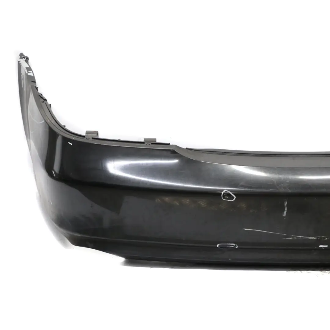 Mercedes W219 Rear Bumper Trim Panel Covering Obsidian Black Metallic - 197 - SKU A2198800183-OB - Part number A2198800183