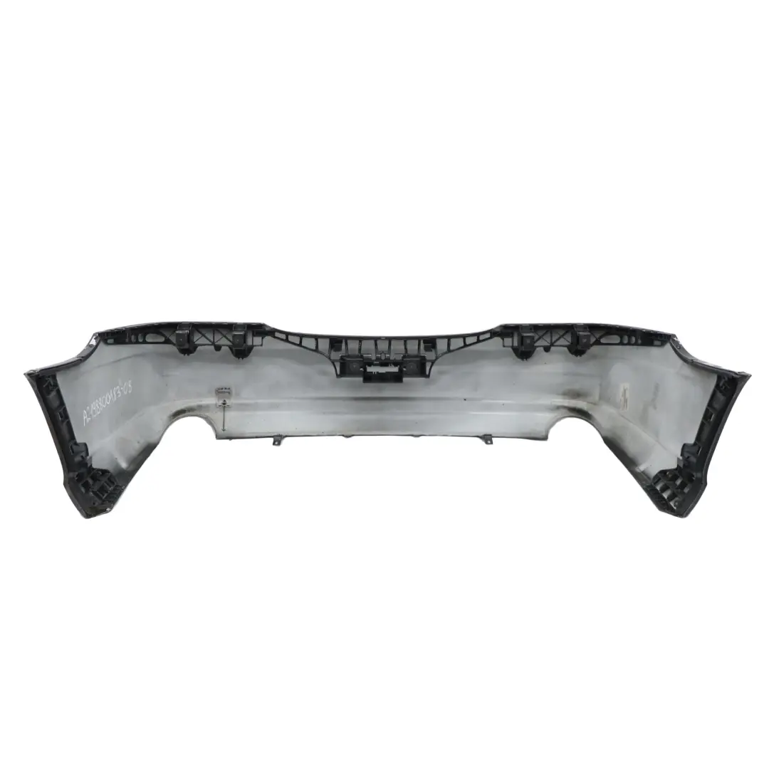 W219 Rear Bumper Trim Panel Covering Obsidian Black Metallic - 197 to Mercedes with Part number A2198800183 Mercedes W219 Rear Bumper Trim Panel Covering Obsidian Black Metallic - 197 - SKU A2198800183-OB - Part number A2198800183