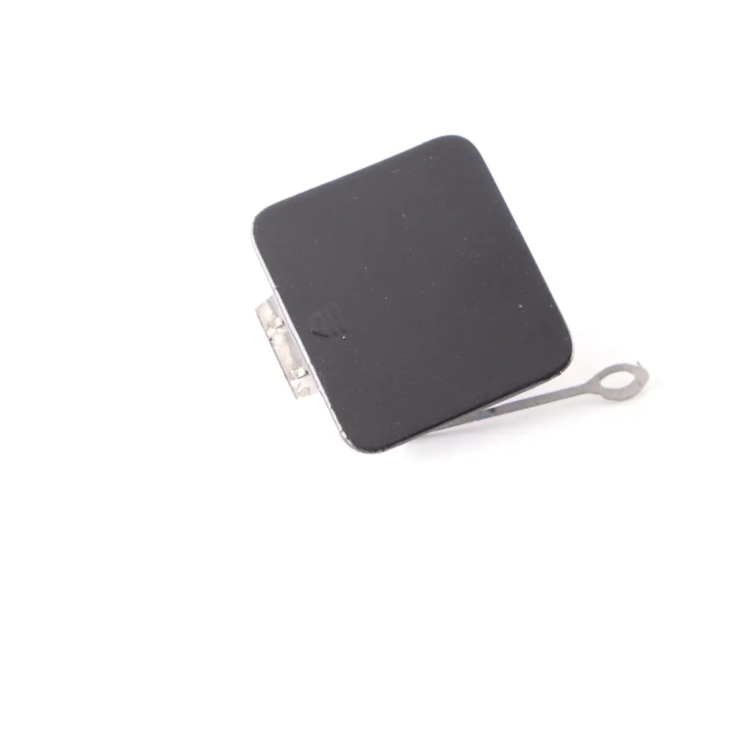 W219 Rear Bumper Flap Towing Eye Cover Obsidian Black - 197 to Mercedes with Part number A2198800705 Mercedes W219 Rear Bumper Flap Towing Eye Cover Obsidian Black - 197 - SKU A2198800705-OB - Part number A2198800705