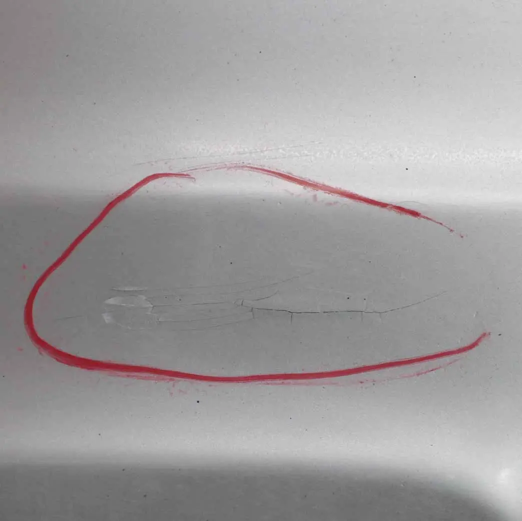 W219 Rear Bumper PDC Trim Panel Iridium Silver Metallic - 775 to Mercedes CLS with Part number A2198800940 Mercedes CLS W219 Rear Bumper PDC Trim Panel Iridium Silver Metallic - 775 - SKU A2198800940-IRS - Part number A2198800940