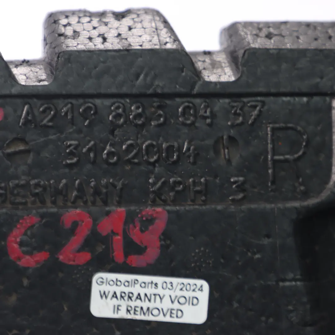  Amortiguador Mercedes C219 Parachoques Delantero Derecho Inserto de Amortiguador - SKU A2198850437 - Número de pieza A2198850437