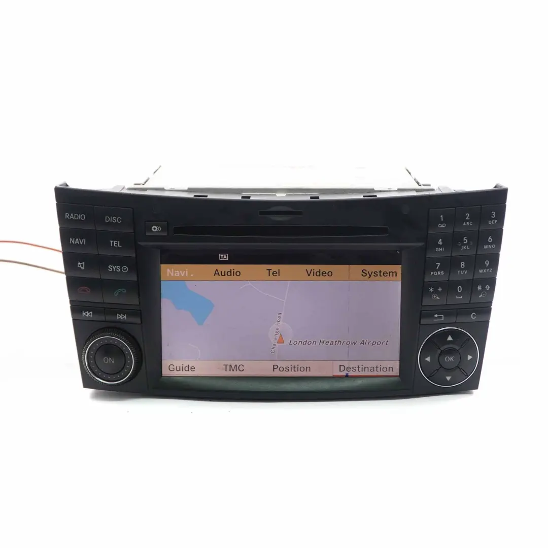 W219 Unidad principal COMAND CD Radio Audio Navi para Mercedes con número de pieza A2199001100 Mercedes W219 Unidad principal COMAND CD Radio Audio Navi - SKU A2199001100 - Número de pieza A2199001100