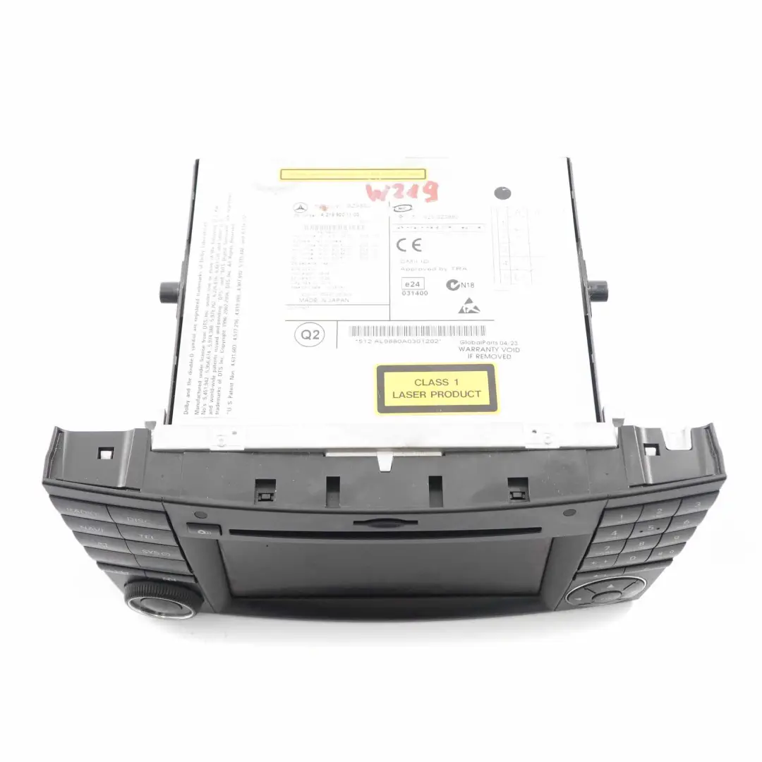Mercedes W219 Unidad principal COMAND CD Radio Audio Navi - SKU A2199001100 - Número de pieza A2199001100