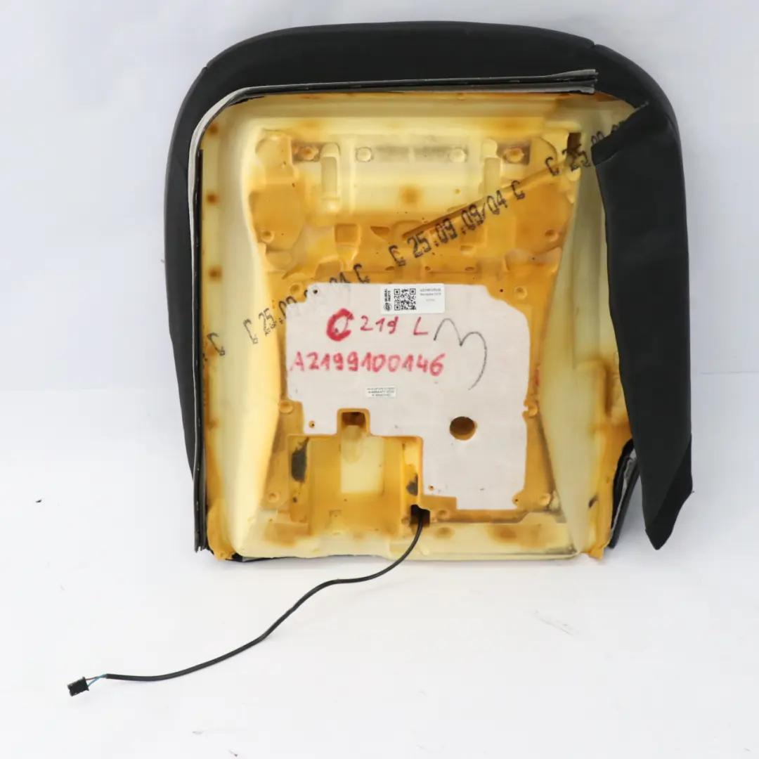 Mercedes W219 Coprisedile Anteriore Sinistro Riscaldato Interno Pelle Nera - SKU A2199100146 - Numero di parte A2199100146