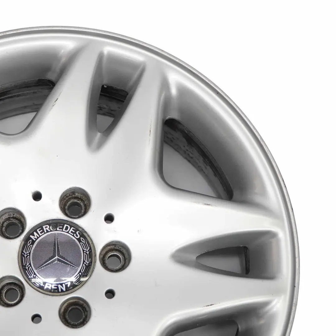  Mercedes-Benz Classe S W220 Jante alliage argentée 17" ET:46 7,5J - SKU A2204010202-1 - Numéro de pièce A2204010202