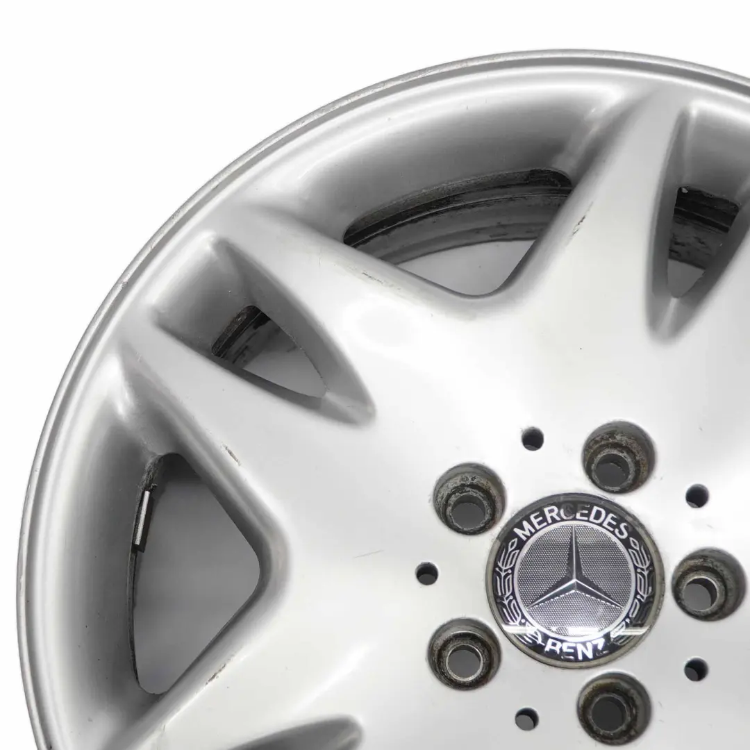 Mercedes-Benz S-Klasse W220 Silber Alufelge Alu Felge 17" ET:46 7,5J A220401020 - SKU A2204010202-1 - Teilenummer A2204010202