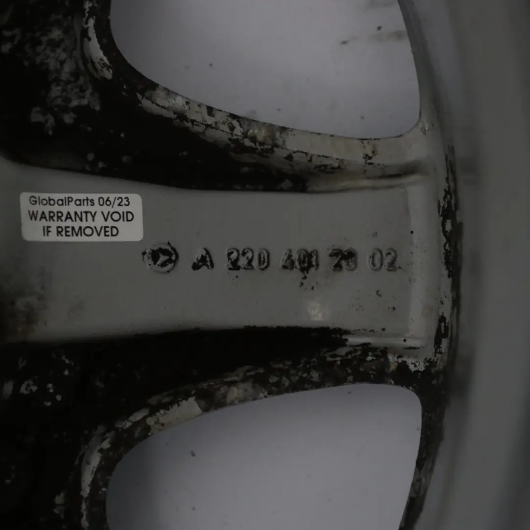 Alloy Wheel Rim 7 Spoke Design 16" 7,5J ET:46 to Mercedes W220 with Part number A2204012302 Mercedes W220 Alloy Wheel Rim 7 Spoke Design 16" 7,5J ET:46 - SKU A2204012302-3 - Part number A2204012302