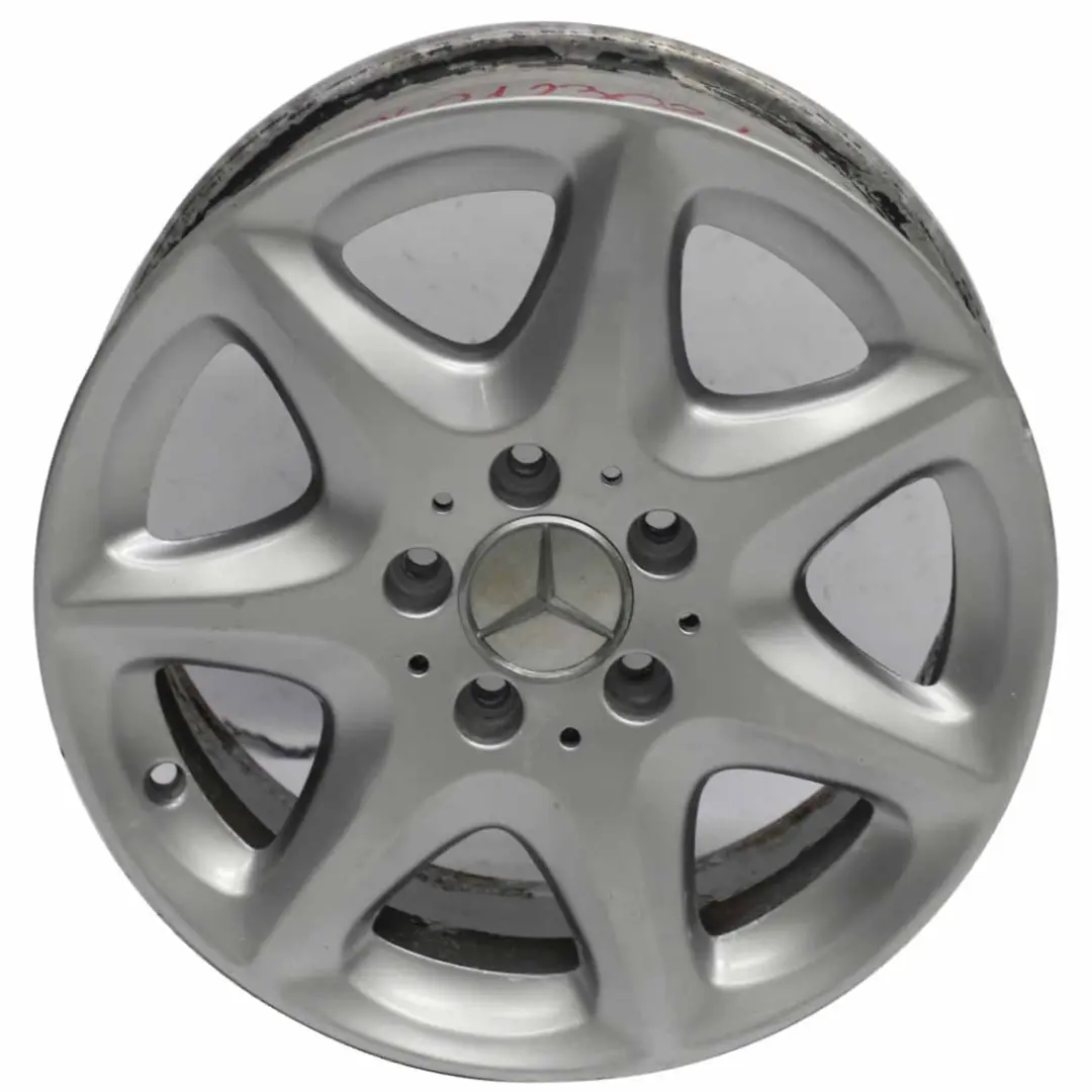 Alloy Wheel Rim 7 Spoke Design 16" 7,5J ET:46 to Mercedes W220 with Part number A2204012302 Mercedes W220 Alloy Wheel Rim 7 Spoke Design 16" 7,5J ET:46 - SKU A2204012302-4 - Part number A2204012302