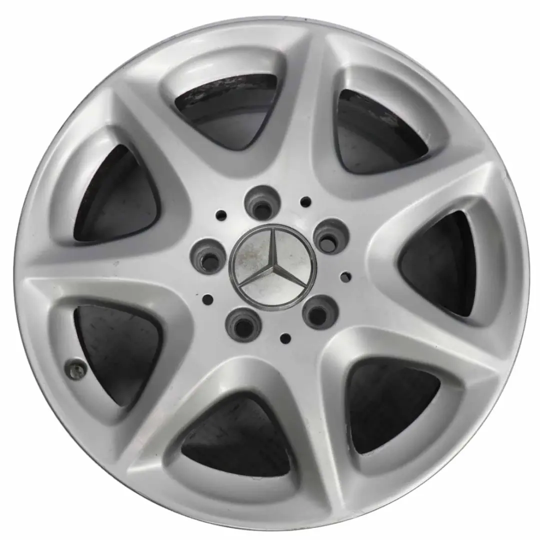 Alloy Wheel Rim 7 Spoke Design 16" 7,5J ET:46 to Mercedes W220 with Part number A2204012302 Mercedes W220 Alloy Wheel Rim 7 Spoke Design 16" 7,5J ET:46 - SKU A2204012302-4 - Part number A2204012302