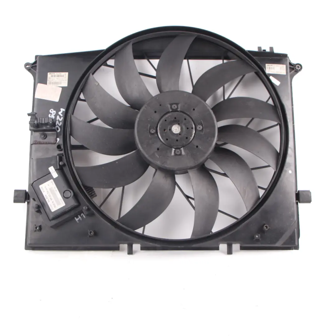 Mercedes W220 Engine Cooling Radiator Pack Fan Motor 850W 13V A2205000393 - SKU A2205000293-1 - Part number A2205000293
