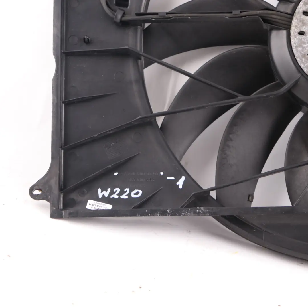 Mercedes W220 Engine Cooling Radiator Pack Fan Motor 850W 13V A2205000393 - SKU A2205000293-1 - Part number A2205000293