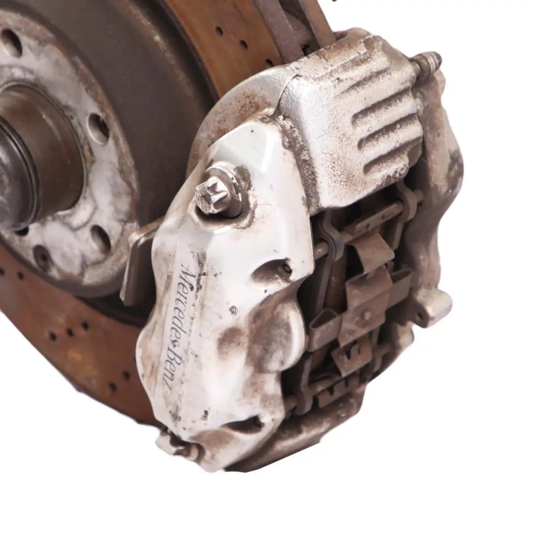 Mercedes W221 350 AMG Suspensión Delantera Izquierda Pata Freno Soporte Rueda - SKU A2213324501 - Número de pieza A2213324501