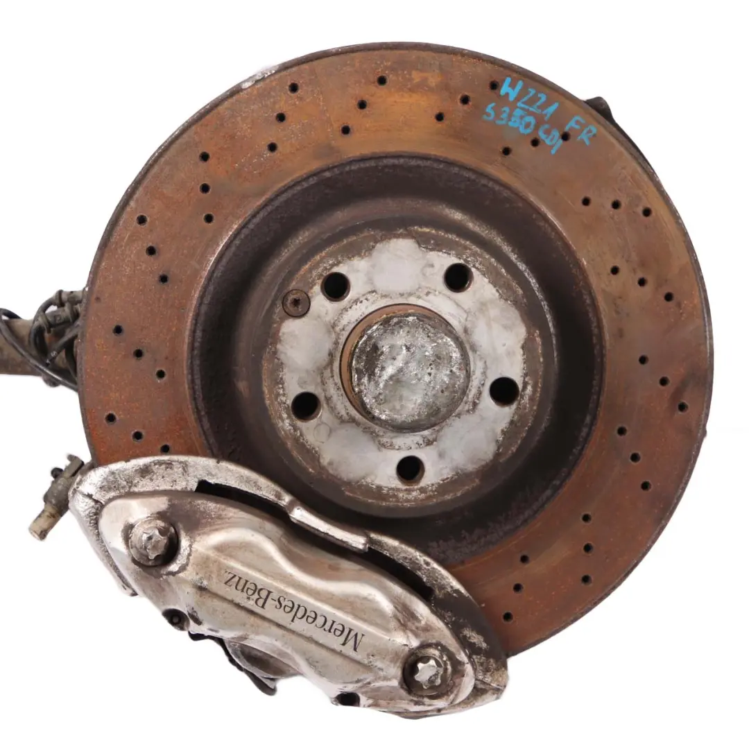 Mercedes W221 350 AMG anteriore destro Sospensione Gamba Freno Portaruota - SKU A2213324601 - Numero di parte A2213324601