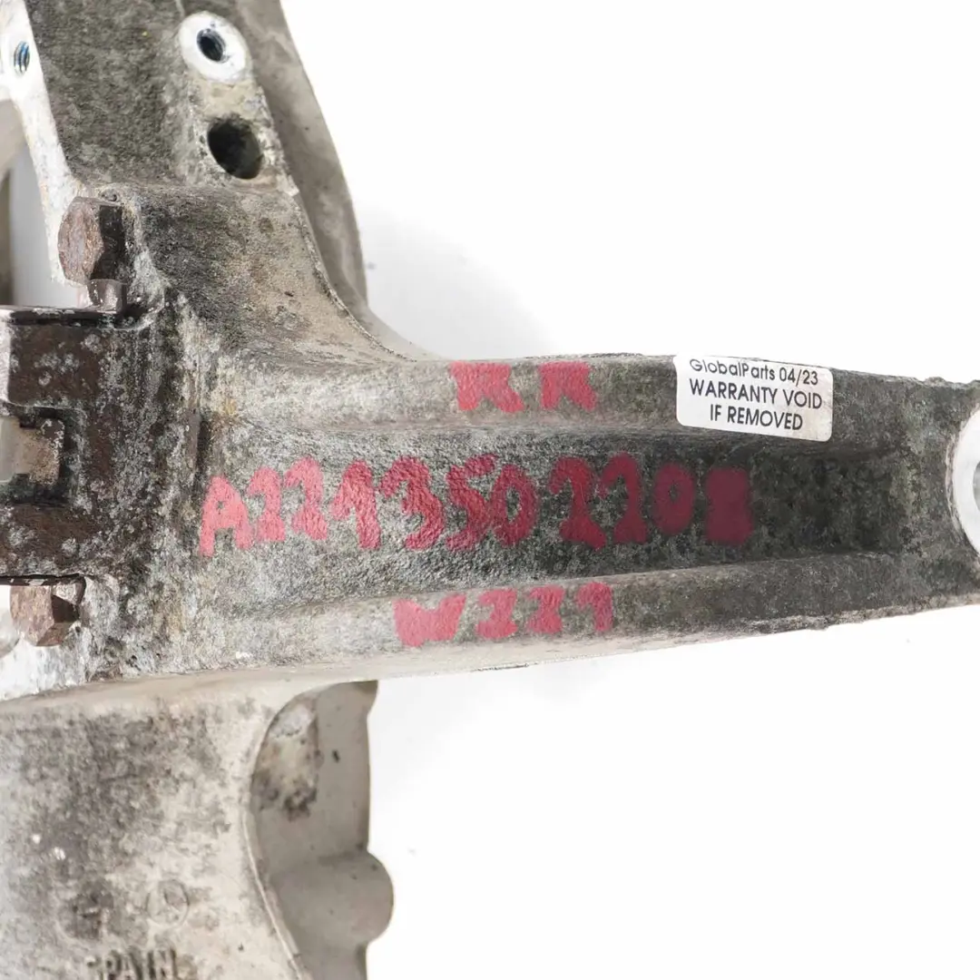 Mercedes W221 Rueda trasera derecha Suspensión Rueda Hub - SKU A2213502208-1 - Número de pieza A2213502208