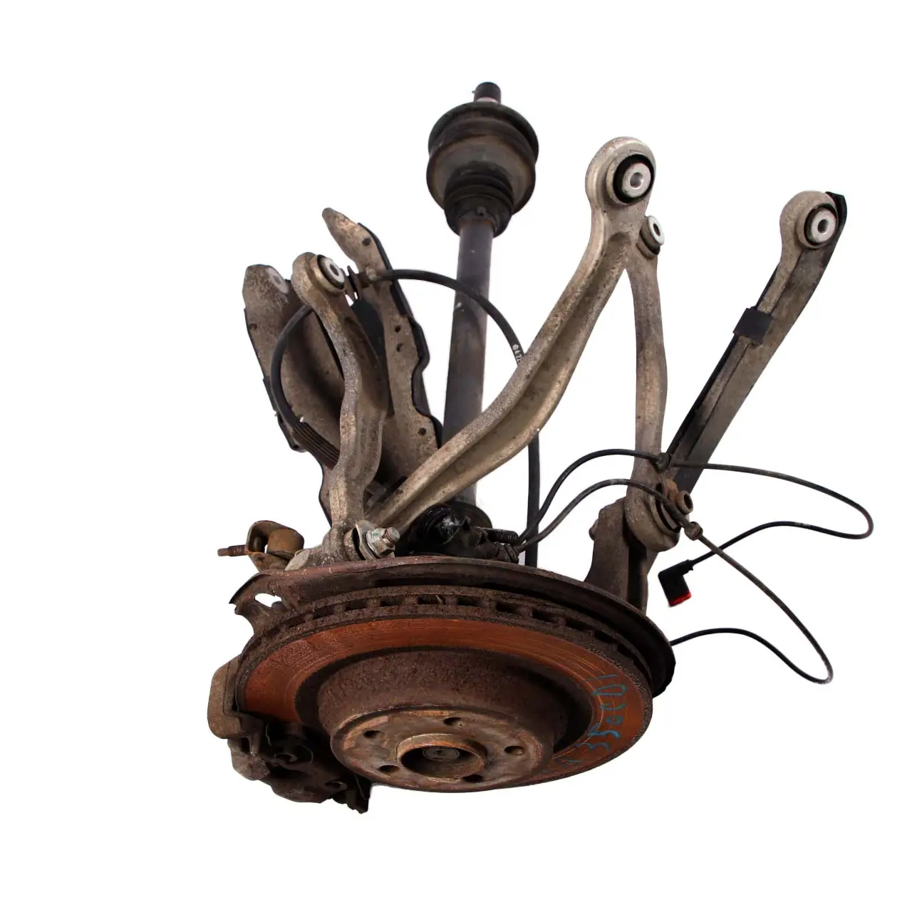 Mercedes W221 350 BlueTec Suspension arrière droite jambe de frein moyeu de roue