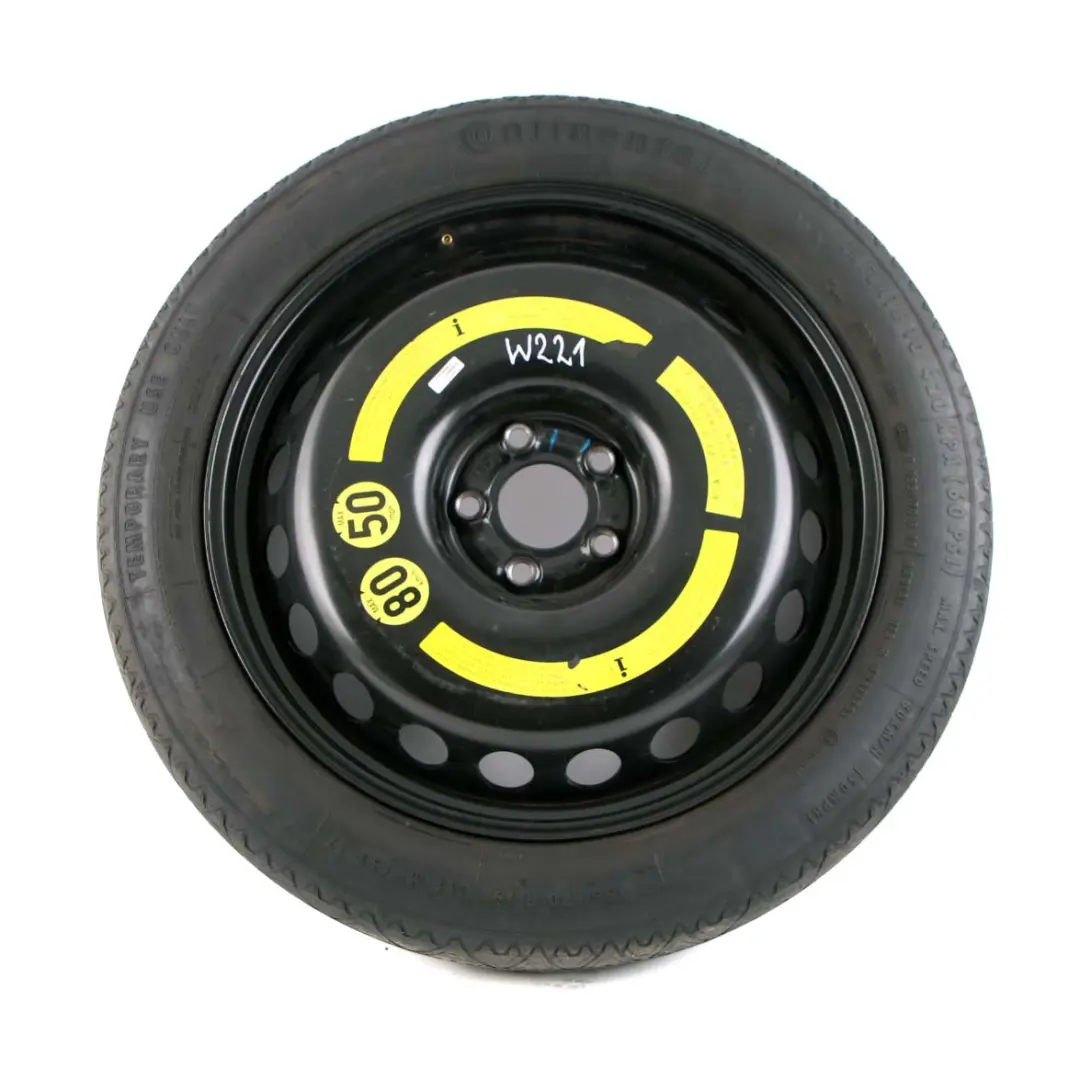 Mercedes W221 Compact Ruota Scorta In Acciaio R19 Pneumatico 155/70 - SKU A2214000202 - Numero di parte A2214000202