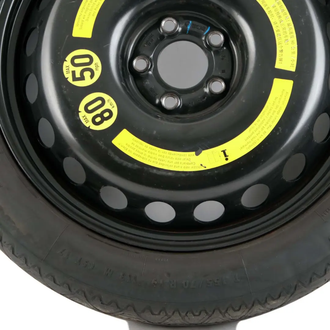 Mercedes W221 Roue De Secours Compacte Acier R19 Pneu 155/70 - SKU A2214000202 - Numéro de pièce A2214000202
