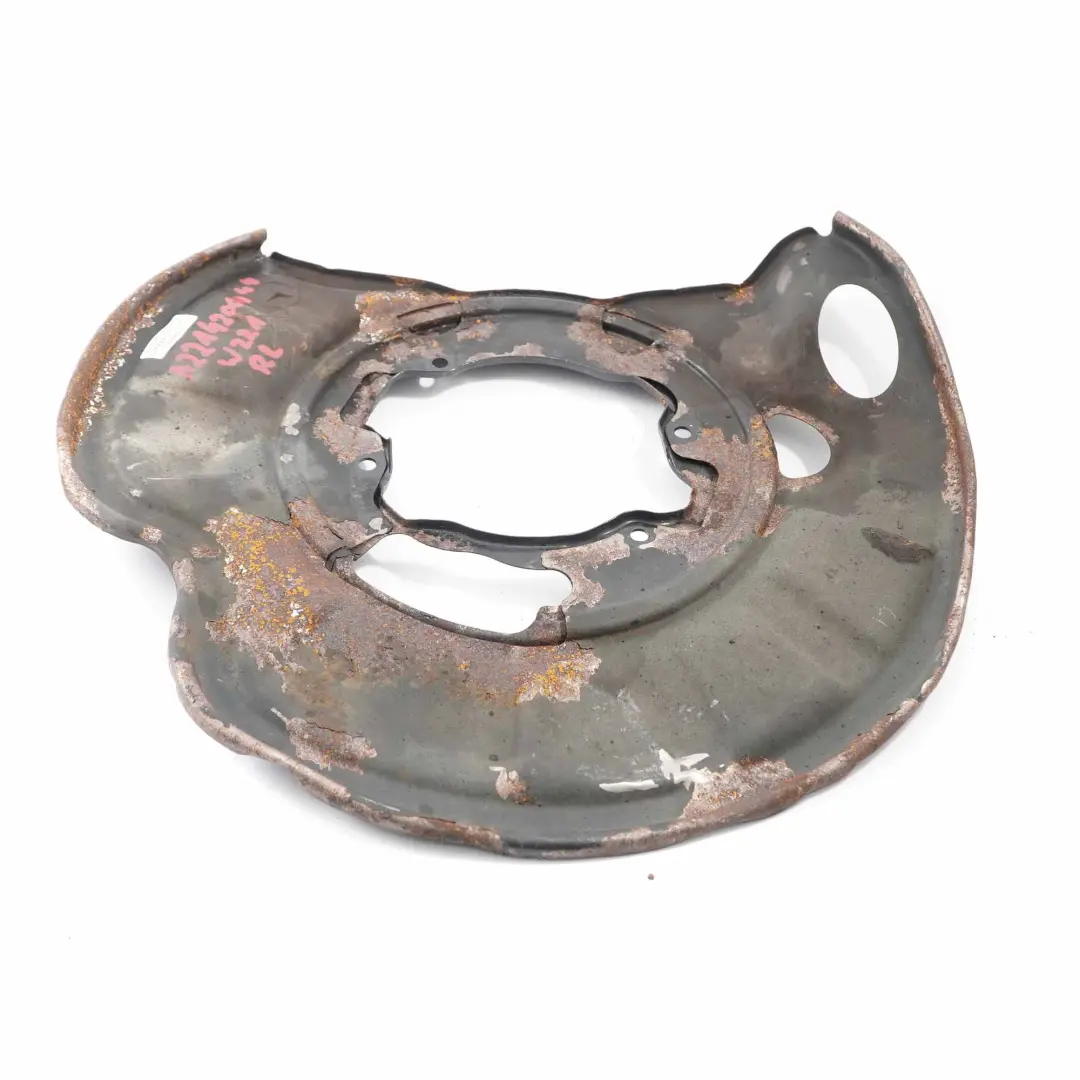 posteriore sinistra Piastra disco freno protezione disque frein per Mercedes W221 con numero di parte A2214200144 Mercedes W221 posteriore sinistra Piastra disco freno protezione disque frein - SKU A2214200144 - Numero di parte A2214200144