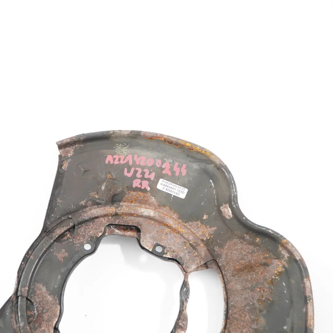 Plaque disque de frein protection arrière droite pour Mercedes W221 à propos du numéro de pièce A2214200244 Mercedes W221 Plaque disque de frein protection arrière droite - SKU A2214200244 - Numéro de pièce A2214200244