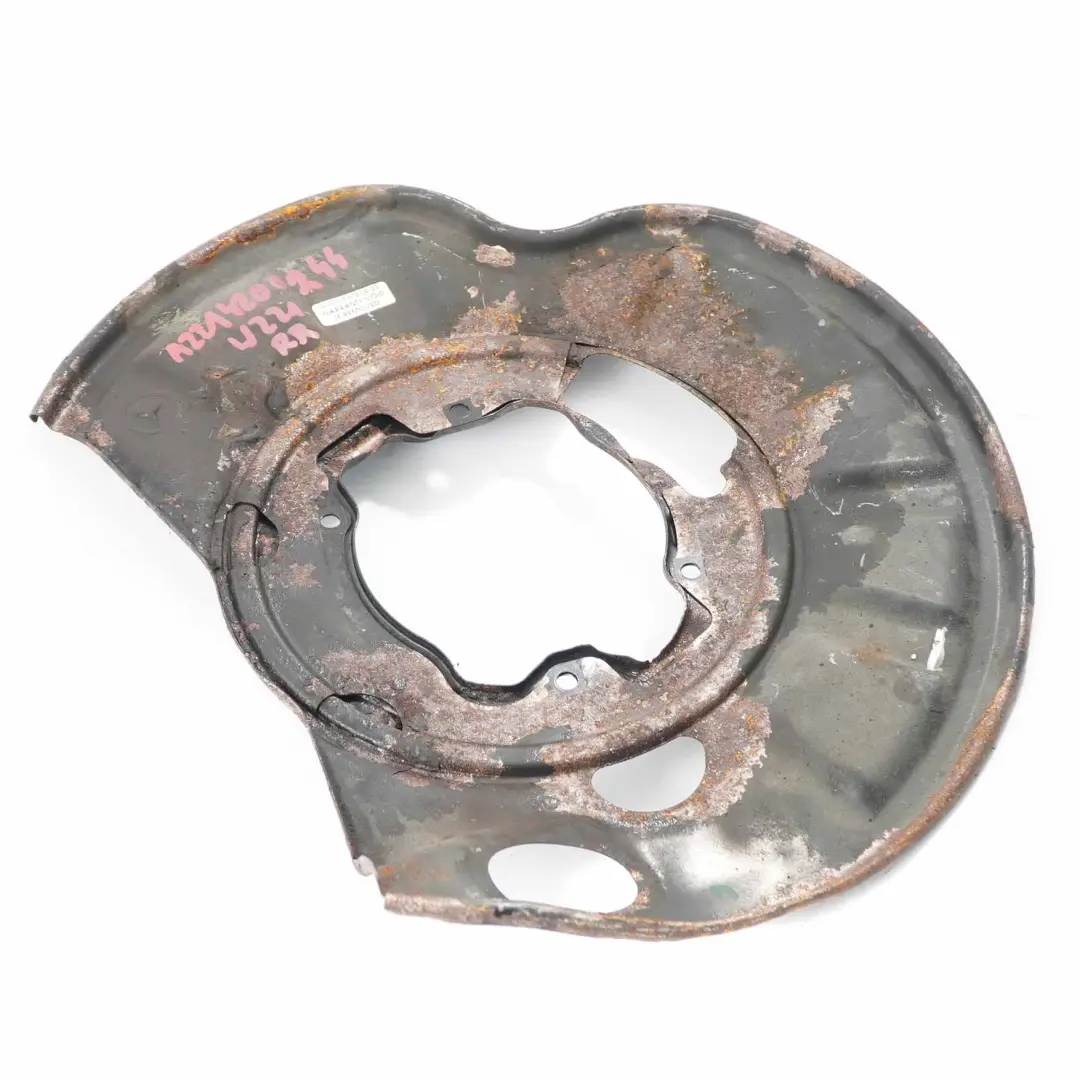 posteriore destra Piastra disco freno protezione disque frein per Mercedes W221 con numero di parte A2214200244 Mercedes W221 posteriore destra Piastra disco freno protezione disque frein - SKU A2214200244 - Numero di parte A2214200244