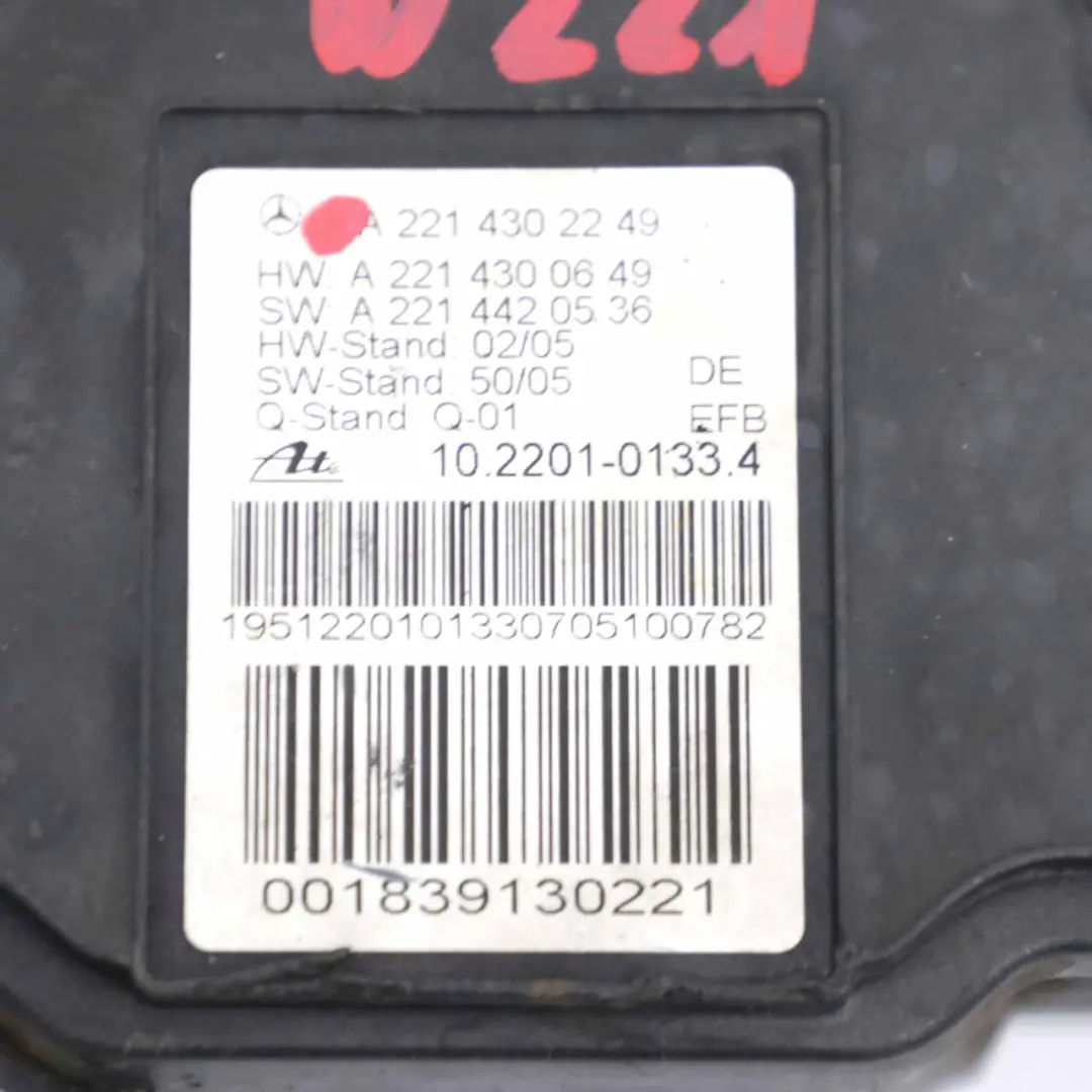  Freno mano Mercedes W221 Módulo Actuador Freno mano Unidad Control - SKU A2214302249 - Número de pieza A2214302249