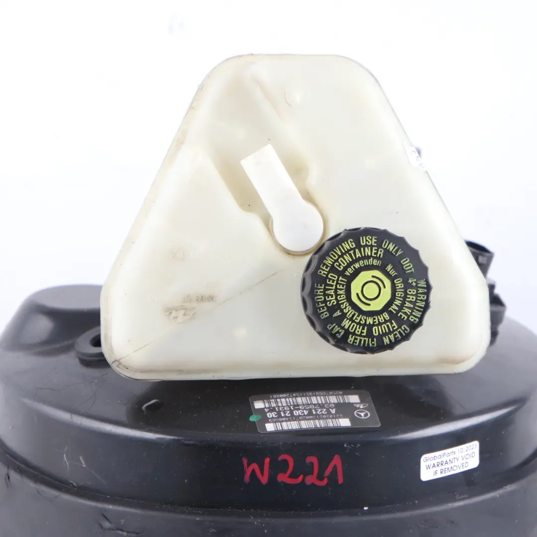 Mercedes W221 Servofreno Cilindro Principal Freno Unidad Refuerzo A2214302130 - SKU A2214302530 - Número de pieza A2214302530