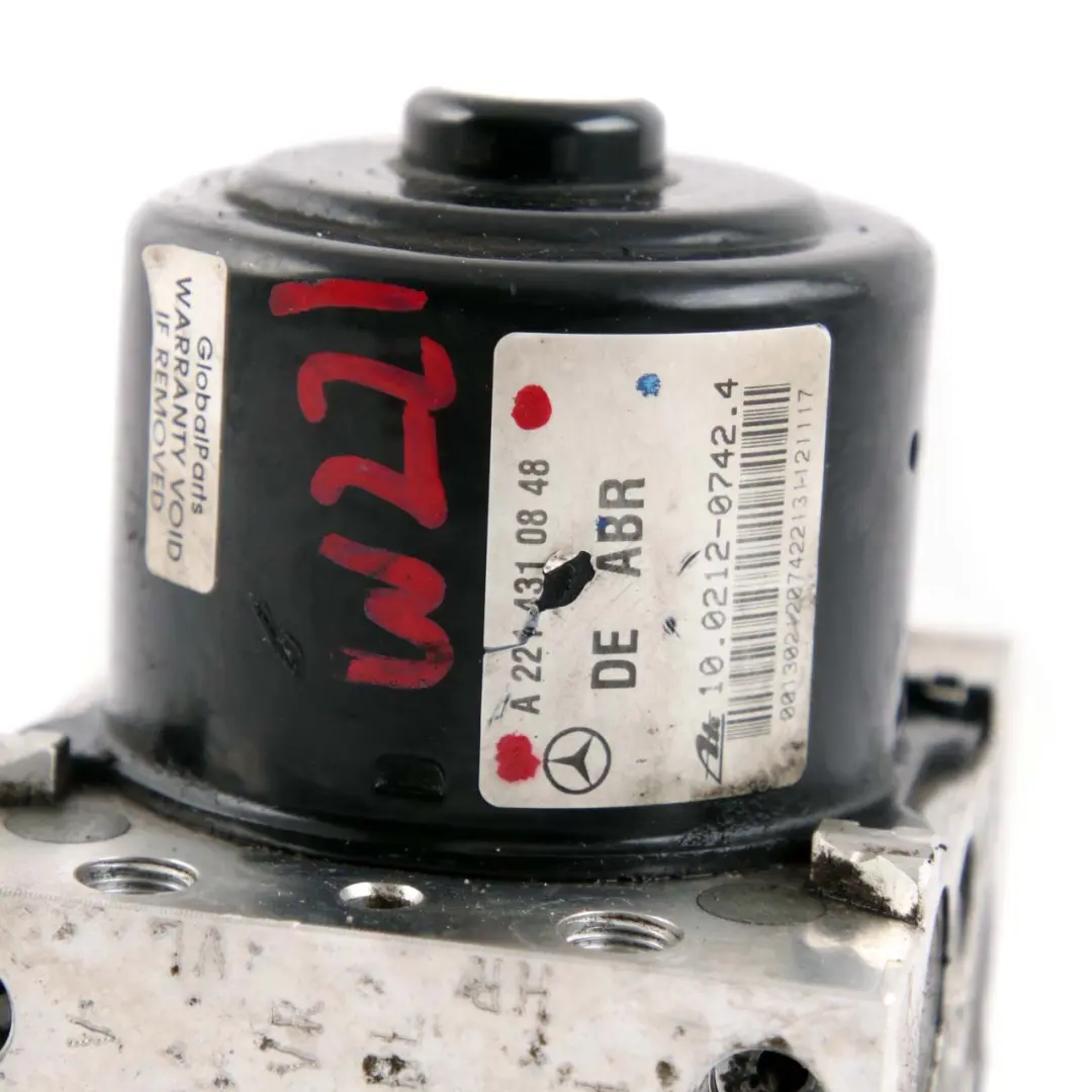 Mercedes-Benz S-Class W221 ABS Distronic Plus Hydraulic Brake Pump Unit Module to with Part number A2214310848 Mercedes-Benz S-Class W221 ABS Distronic Plus Hydraulic Brake Pump Unit Module - SKU A2214310848 - Part number A2214310848