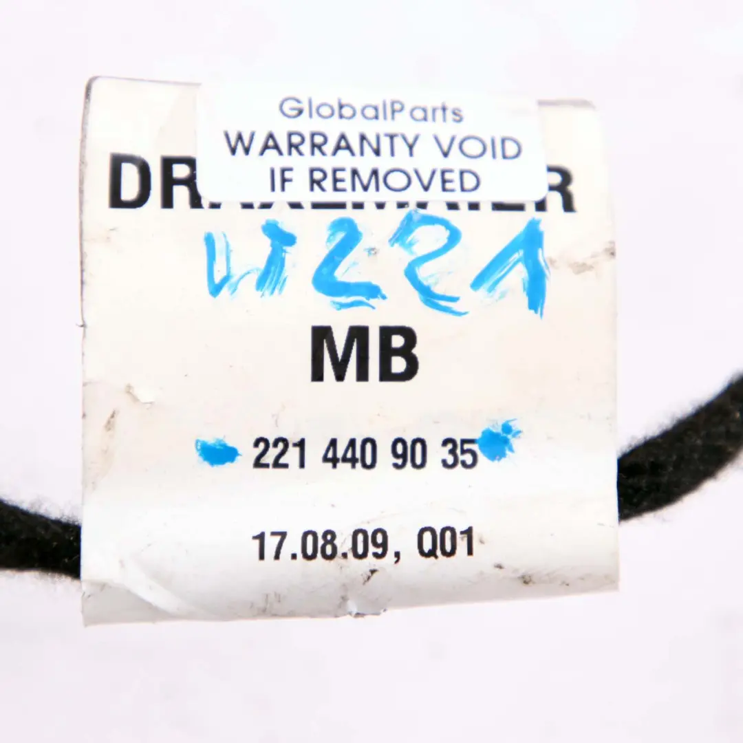  Mercedes-Benz S W221 Wiring Loom Cable Door Rear Left Right N/O/S - SKU A2214409035 - Part number A2214409035